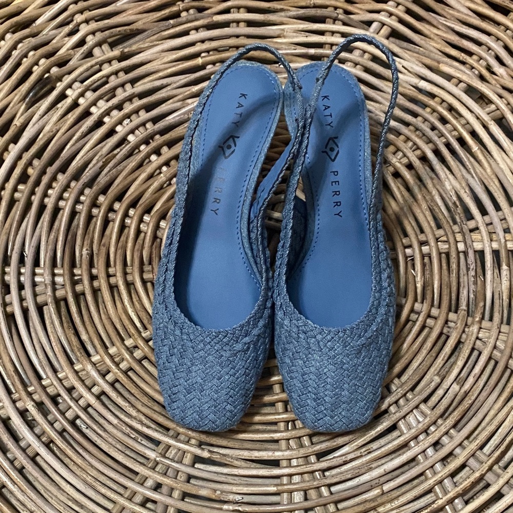 Katy Perry Collections Navy Espadrille Slingbacks